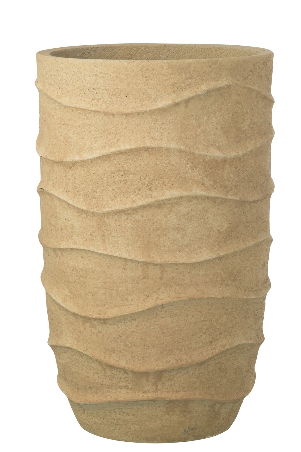 J-Line bloempot Golf + Buiten zand - steen - beige - extra L