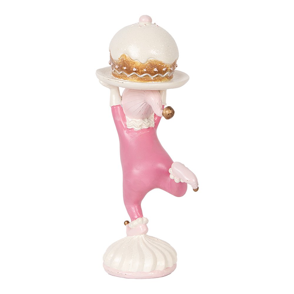 Decoratie Beeld Elf 12x8x21 cm Roze Kunststof
