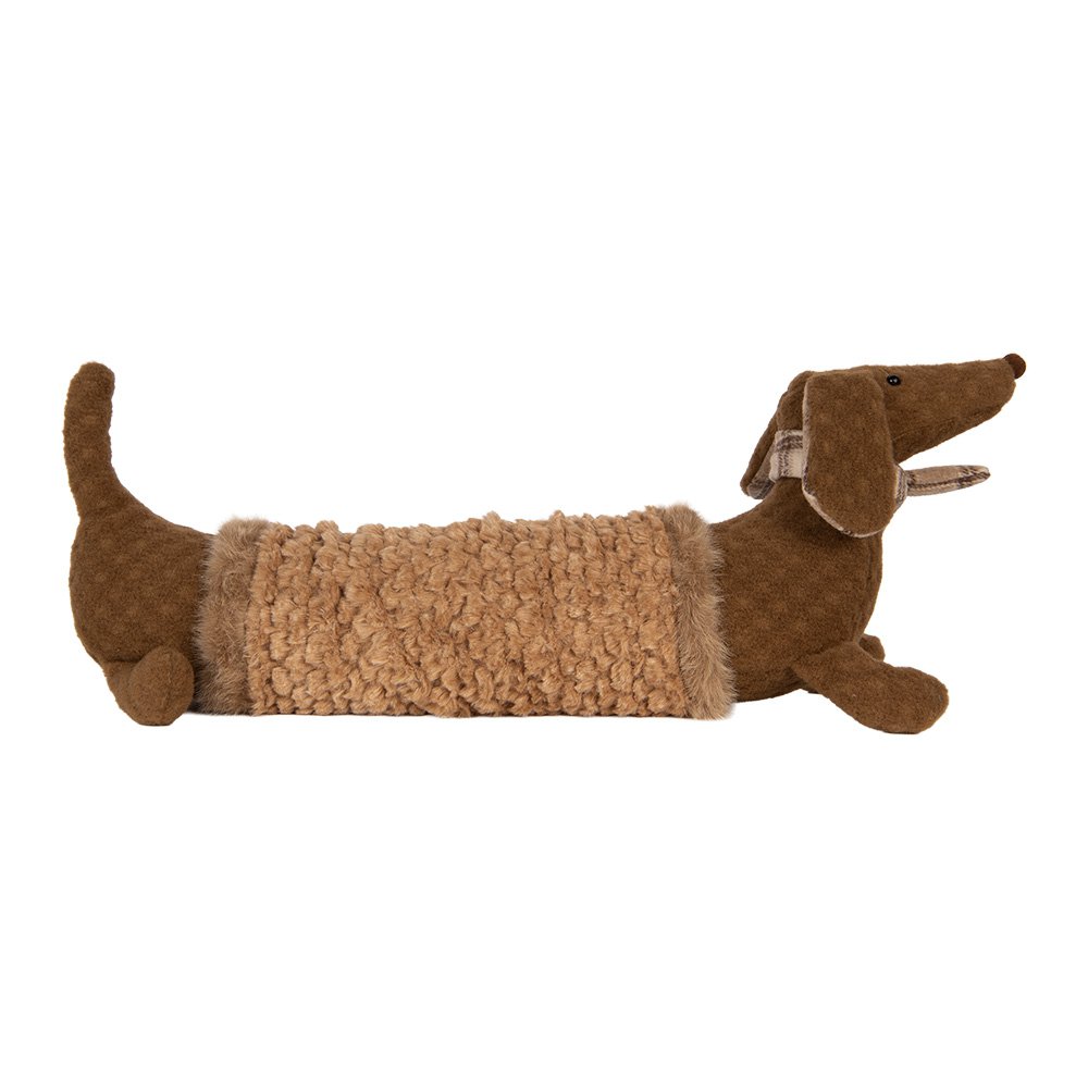 Knuffel Hond Teckel 58x20x21 cm Bruin Synthetisch