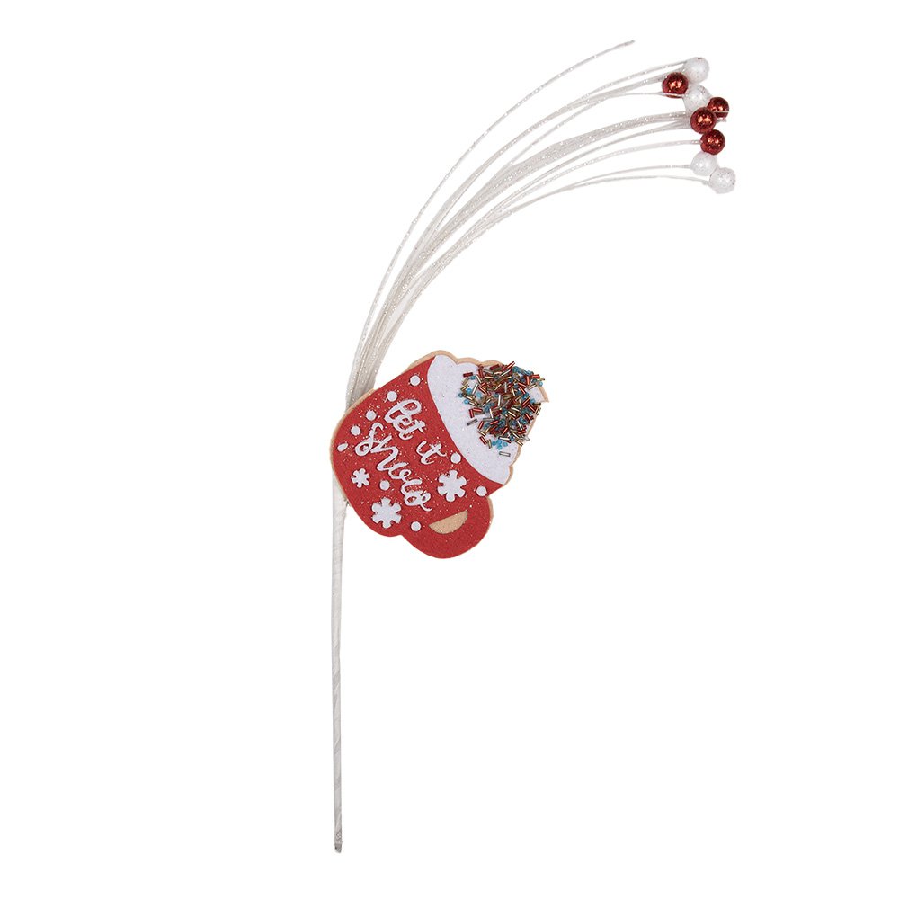 Kerstdecoratie 45 cm Rood Kunststof