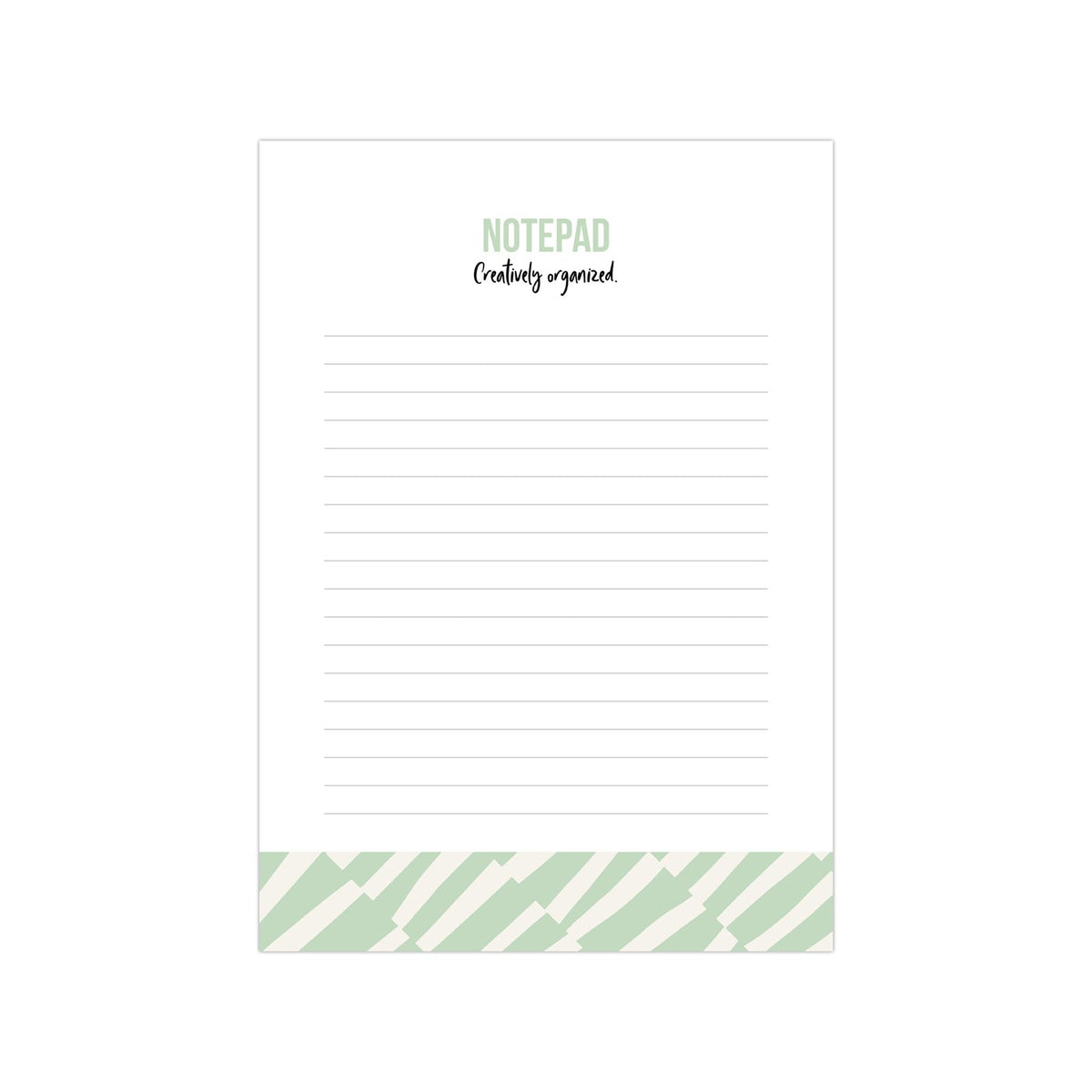 A5 Notepad Bold Lines mint, per 5