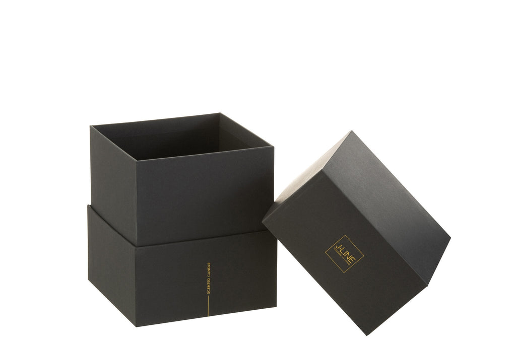 J-Line geurkaars Luxuria - Cookie Crunch - glas - brons - medium - 60U