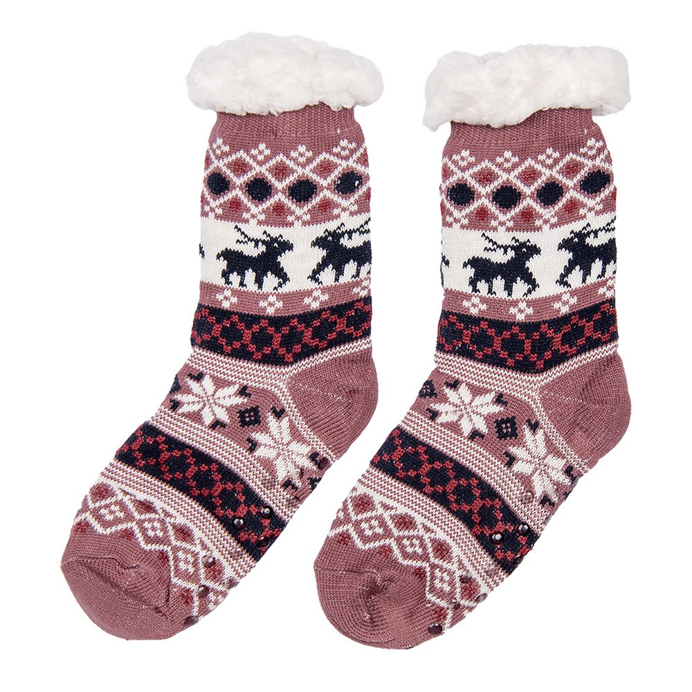 Kerstsokken set van 12 one size Meerkleurig Synthetisch Hert