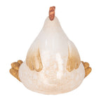 Decoratie Beeld Kip 18x14x17 cm Beige Keramiek