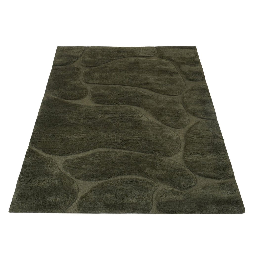 Superior Berber Vloerkleed Dark Green - 160 x 230 cm