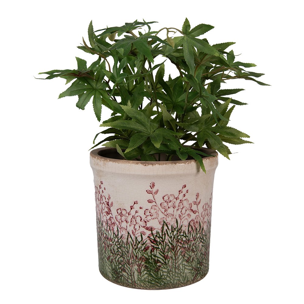 Bloempot Ø 18x17 cm Beige Keramiek