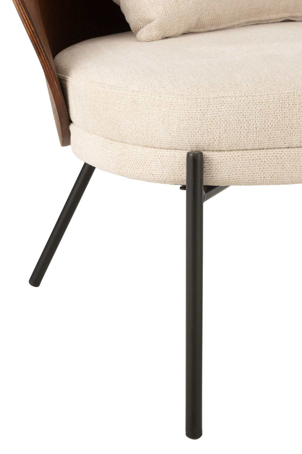 J-Line Loungestoel Multiplex/Metaal Bruin/Beige