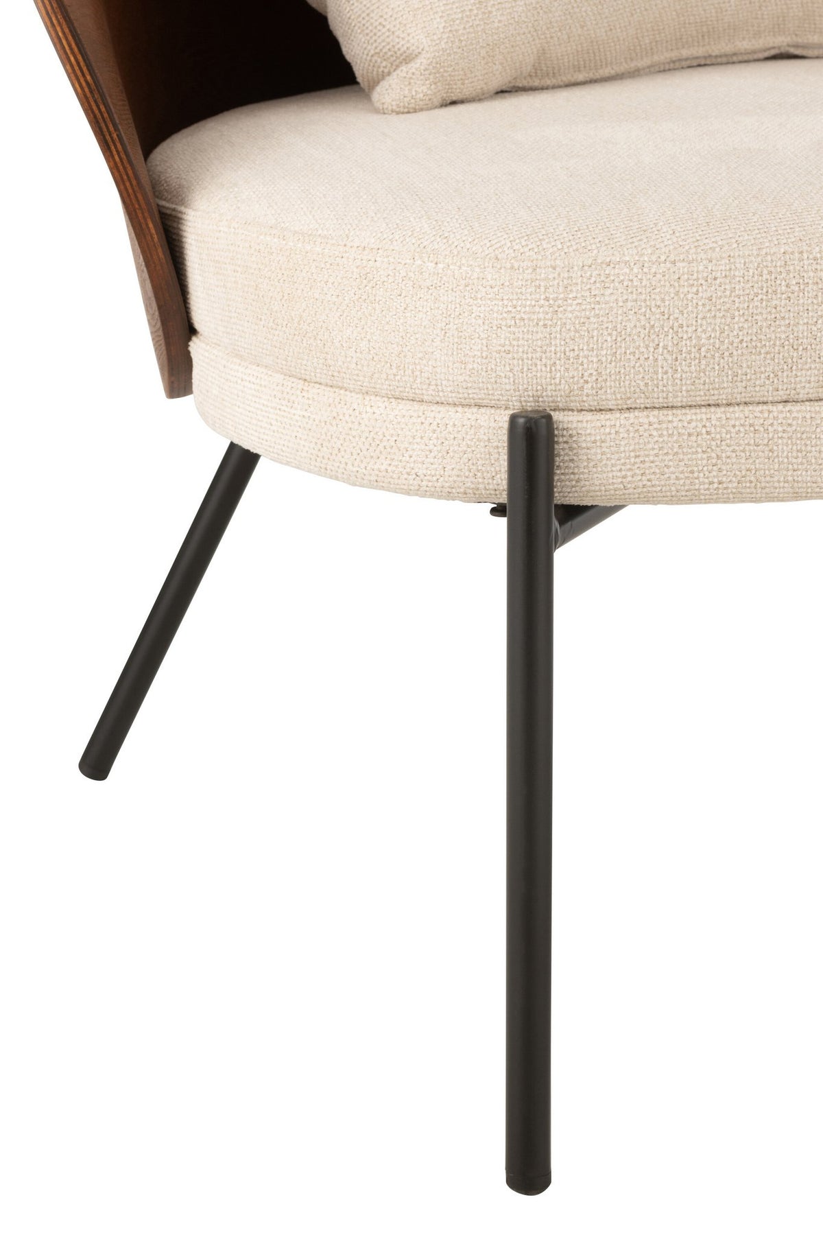 J-Line Loungestoel Multiplex/Metaal Bruin/Beige