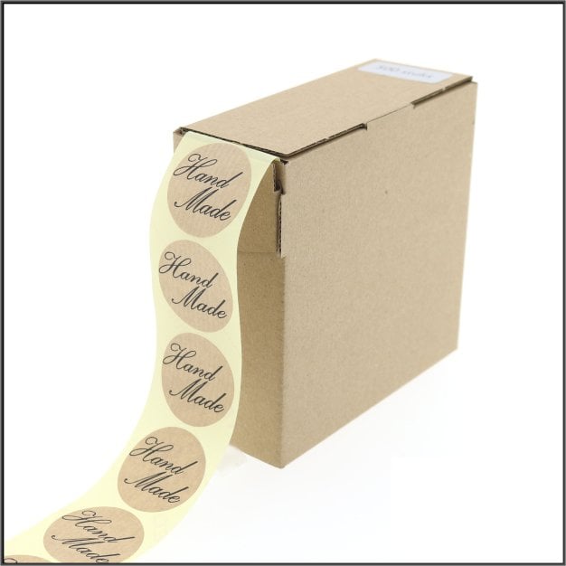 Hand made - Wens etiket - rol van 500 stuks