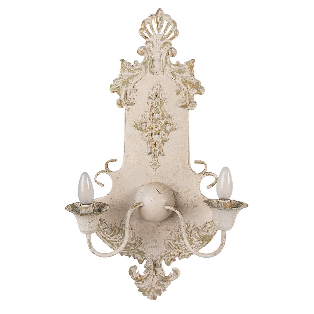 Wandlamp 40x18x70 cm Beige Groen Metaal