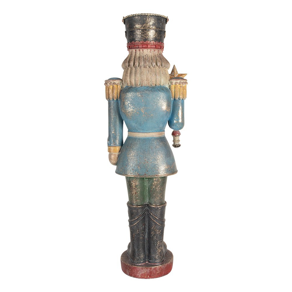 Beeld Notenkraker 21x15x60 cm Blauw Kunststof