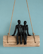 Wandbord | Teruggewonnen mangometaal | 22,5x7x16cm