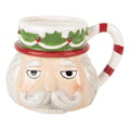 Mok 550 ml Beige Keramiek Kerst