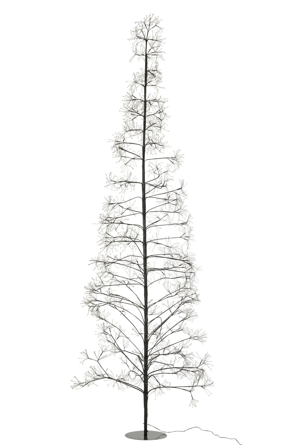 J-Line decoratie Boom 3000 Led - metaal - zwart - L