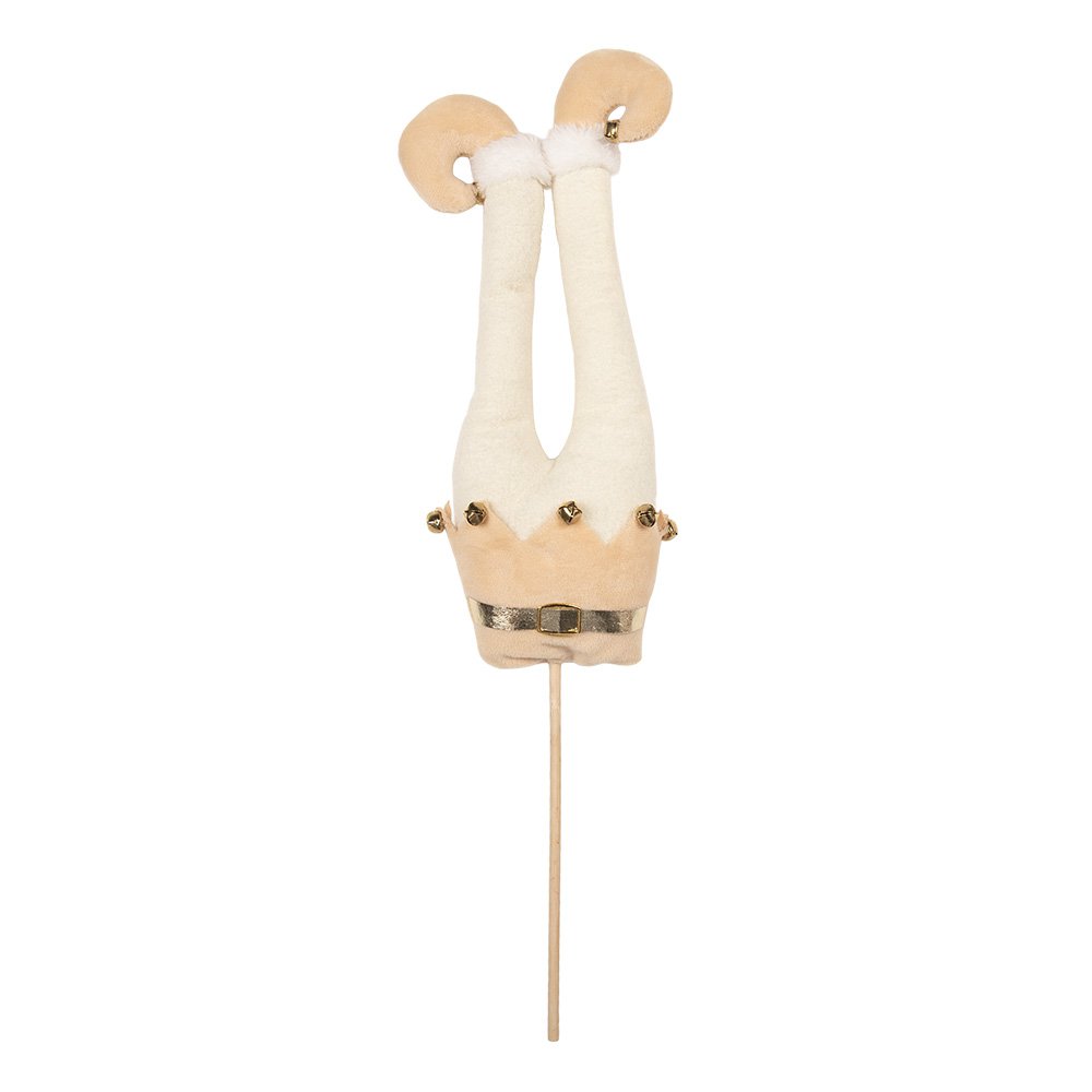 Kerstdecoratie Elfenbenen 11x5x48 cm Beige Hout