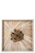 J-Line Wandklok - MDF - lichtbeige - large