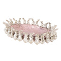 Decoratie schaal Konijnen 26x19x7 cm Beige Roze Kunststof