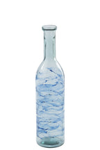 J-Line vloervaas Golf - glas - blauw
