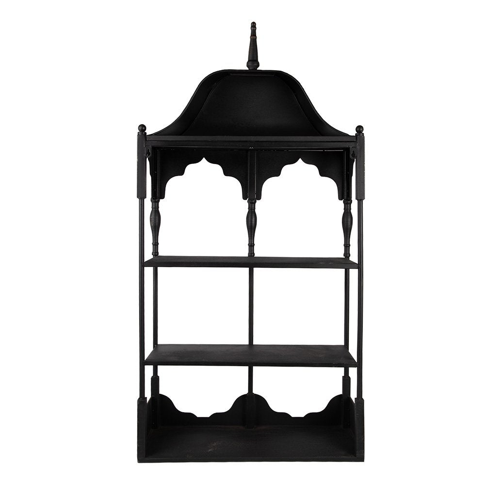 Wandrek 55x19x109 cm Zwart Metaal