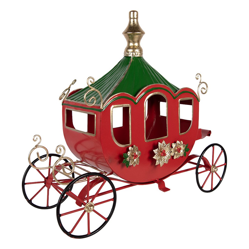 Kerstdecoratie Beeld 41x16x39 cm Rood Metaal