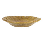 Decoratie schaal Bloem Ø 14x3 cm Geel Keramiek