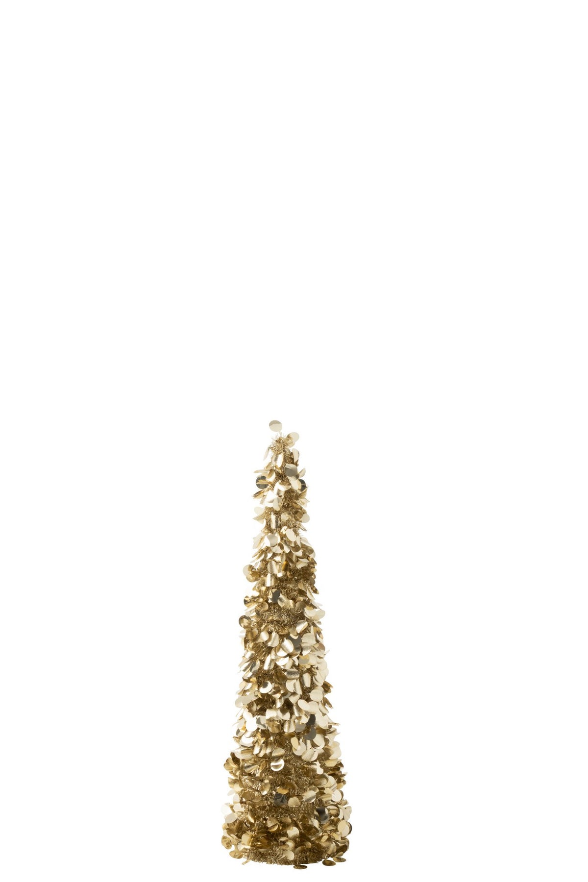 J-Line decoratie Boom Sprankelend - polystyreen - champagne - medium