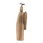 Decoratie Beeld Engel 22 cm Bruin Hout