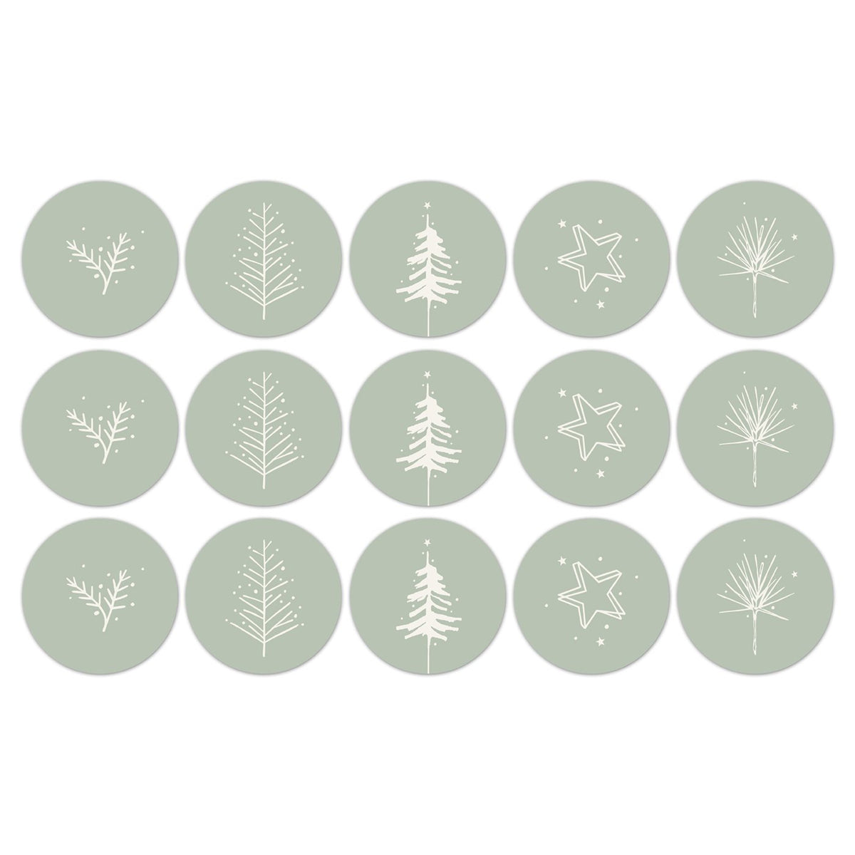 Christmas Stories cadeaustickers op rol - 500 stuks