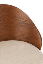 J-Line Stoel Lone Multiplex/Metaal Bruin/Beige