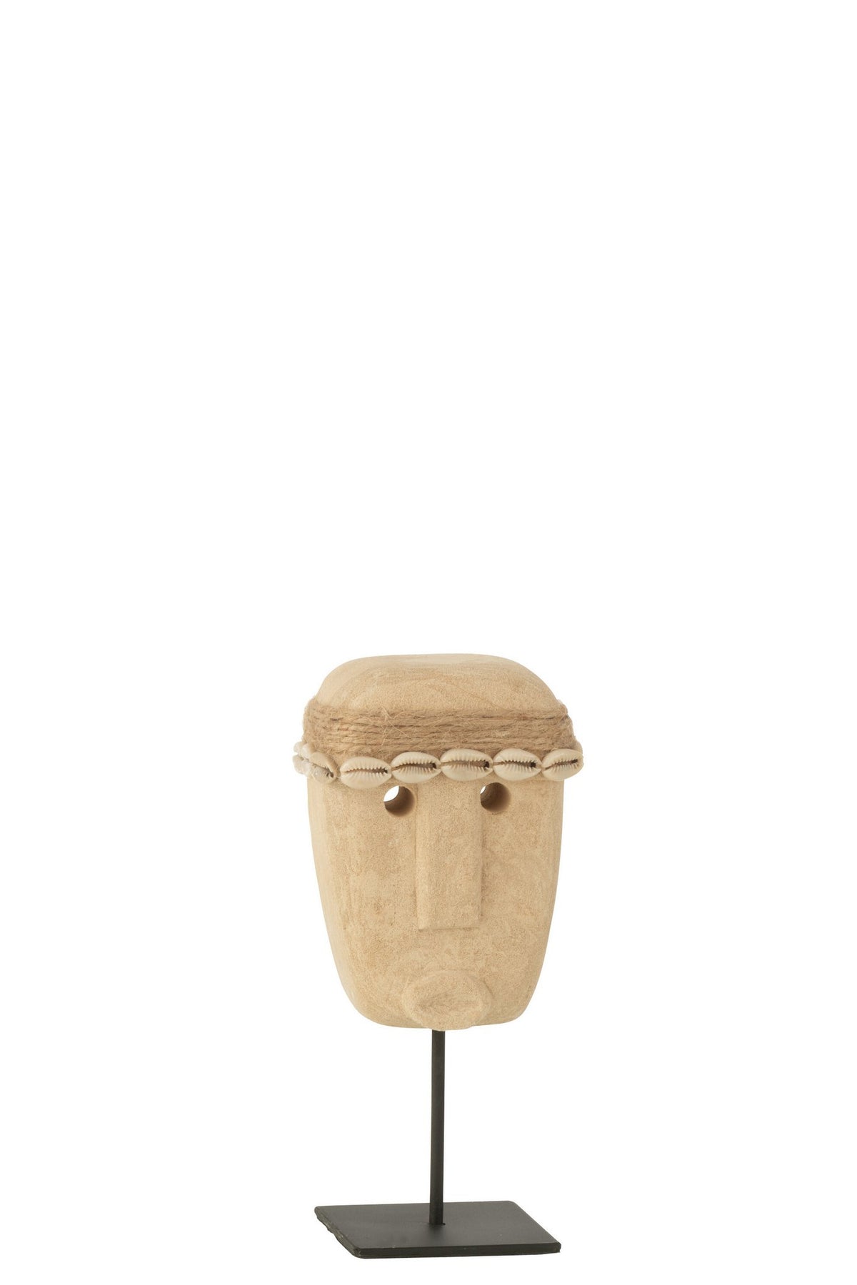 J-Line Standbeeld Julien - steen/schelp - naturel - small