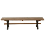 J-Line Verouderd bank - hout - bruin
