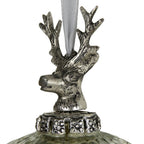 Decoratie bal gewei zilver 8cm