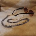 Brillenkoord acrylic chain verguld