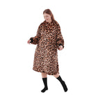 Textino Cheetah - Hoodie 70x110 cm - Dames - Tabaksbruin - Bruin