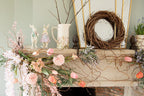 Decoratie Kan 20x13x25 cm Roze Beige Keramiek Bloemen Waterkan
