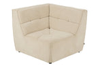 J-Line hoekzetel Grid - hout/schuim - beige