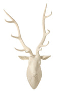 J-Line Hangende hertenkop - polyresin - beige