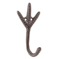 Wandhaak Poot 7x5x14 cm Bruin ijzer Capestok