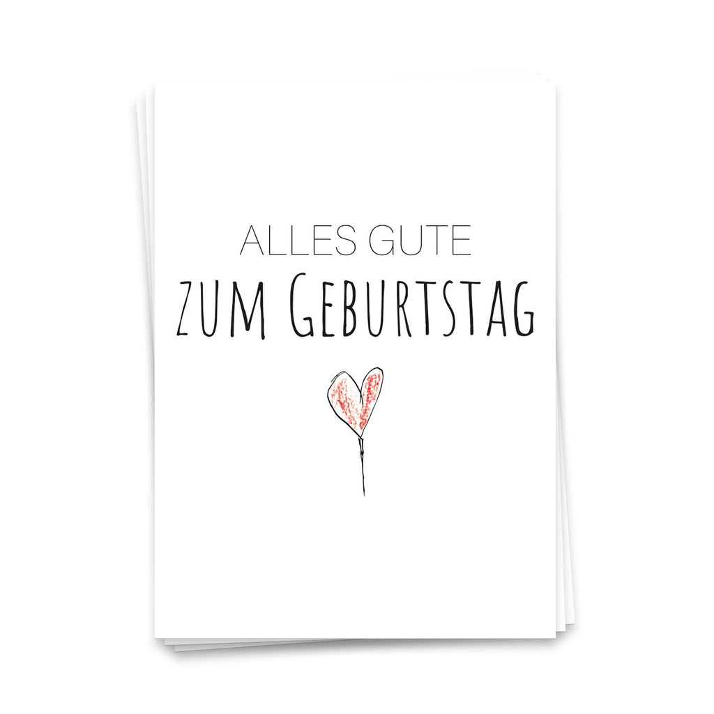 Gelukkige verjaardag - ansichtkaart 10 set