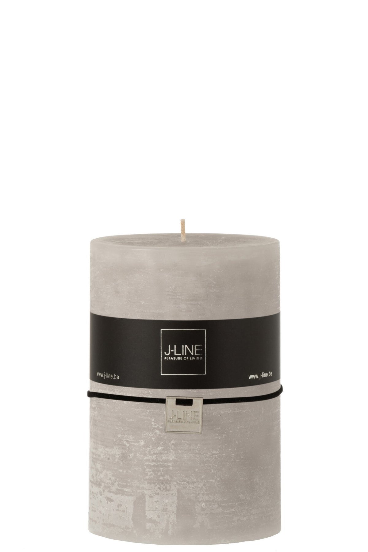 J-Line cilinderkaars - lichtgrijs - XXL - 110U