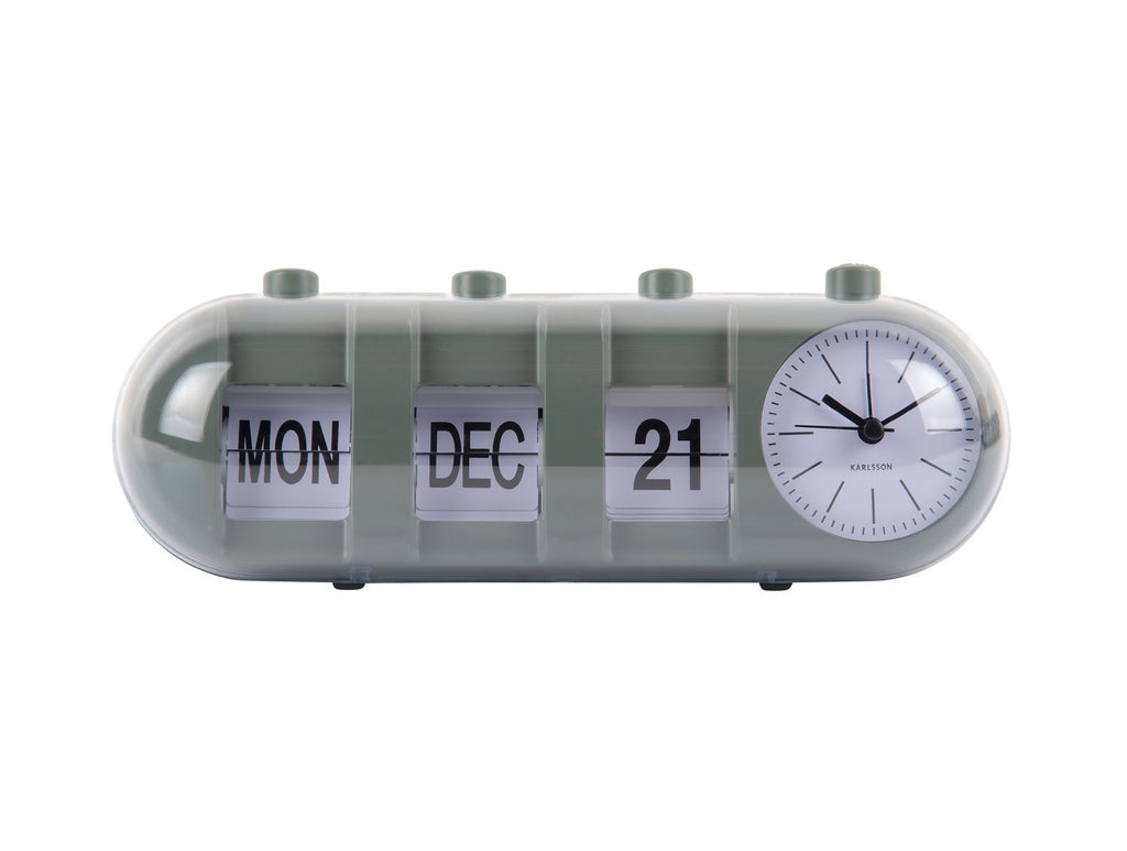 Wekker Retro Tube Kalender Flip