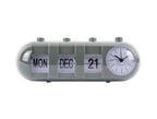Wekker Retro Tube Kalender Flip