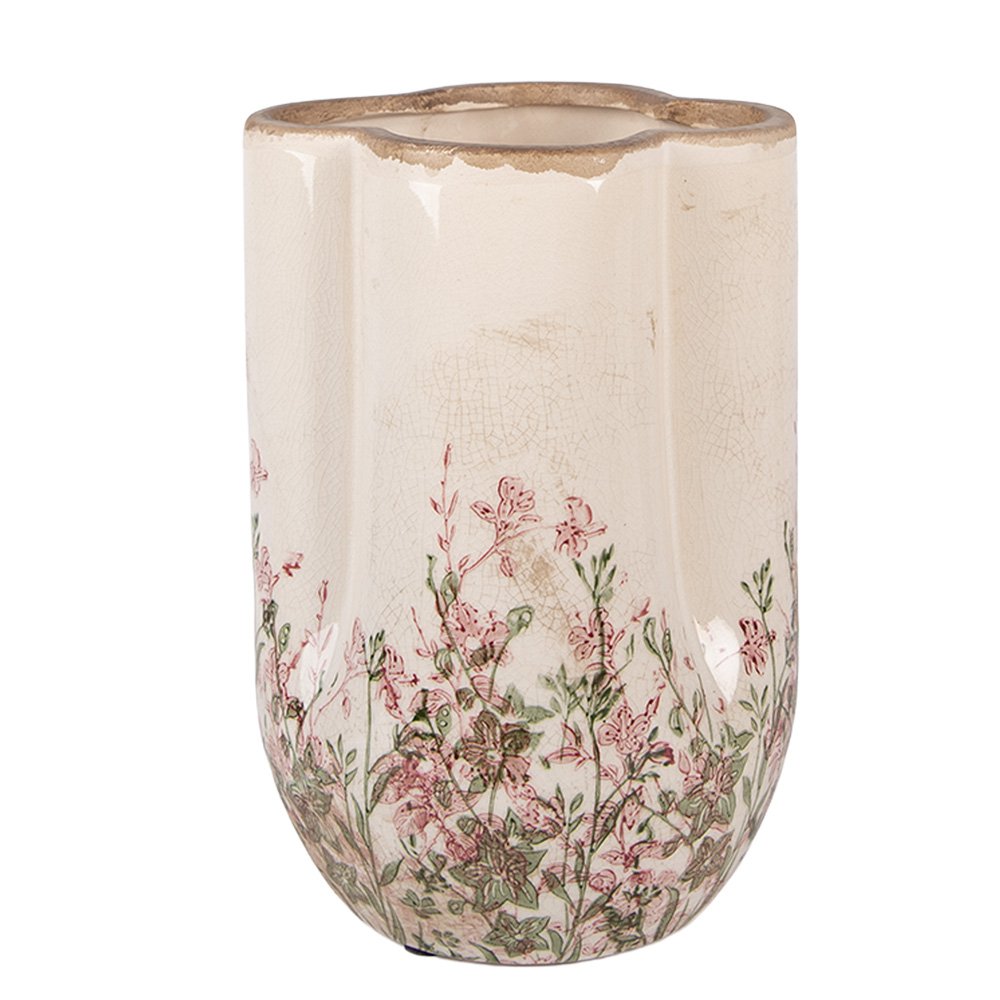 Vaas Ø 16x24 cm Beige Keramiek