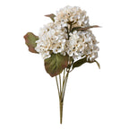 Kunstbloem Hortensia 44 cm Wit Kunststof Kunstplant