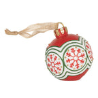 Kersthanger Kerstbal Ø 12x14 cm Rood Kunststof