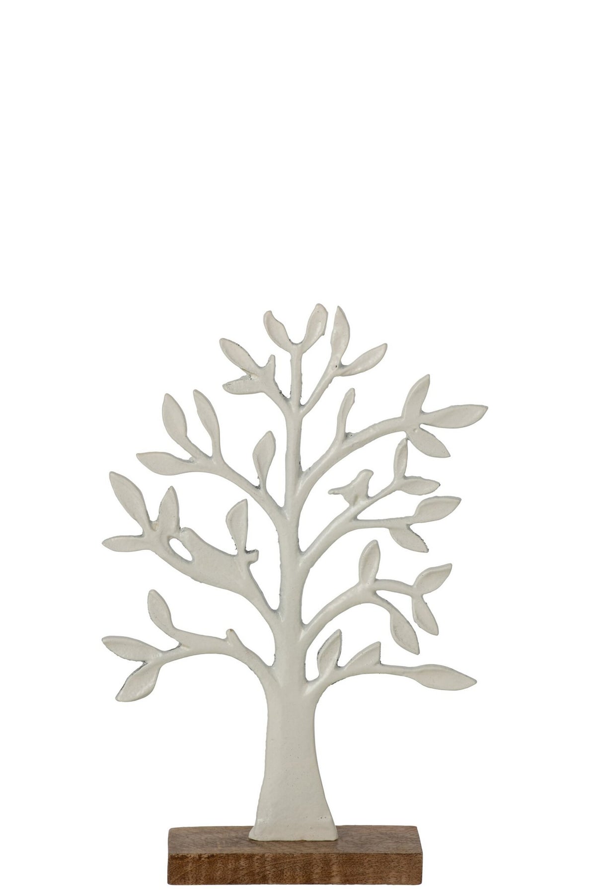 J-Line Boom op voet - aluminium - wit/naturel - small