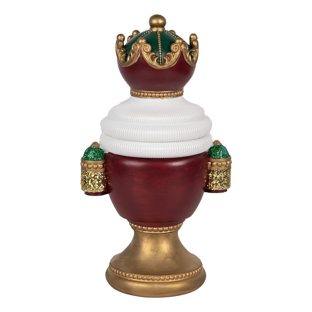 Kerstdecoratie Beeld Kerstman 15x10x26 cm Rood Kunststof