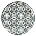Dinerbord Ø 26 cm Zwart Wit Keramiek Eetbord
