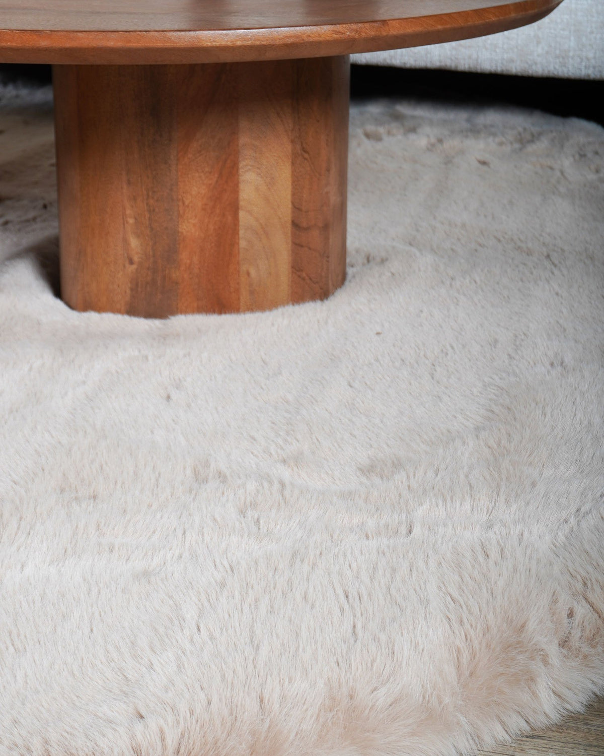 Vloerkleed Morbido Sand - Rond ø200 cm