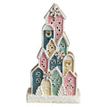Decoratie Beeld Huis Wit Kunststof